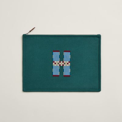 HERMES フラットポーチ GM \"H Natte\" 楽天市場】【P5倍】エルメス／HERMES 